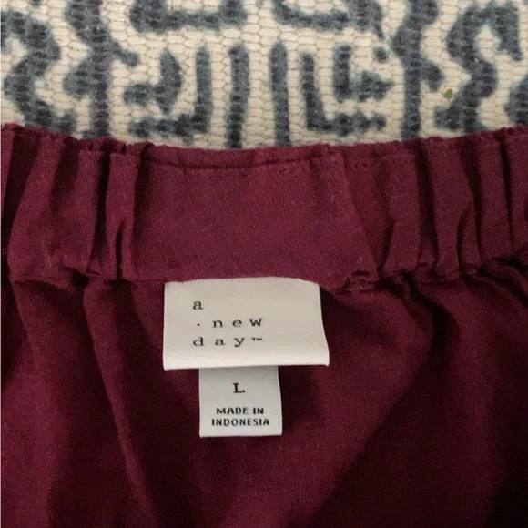 a new day Rich Burgundy Blouse - Picture 2 of 2